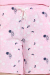 Zivame Joyful Jingles Knit Cotton Shorts Set - Rose Shadow — thumbnail 6
